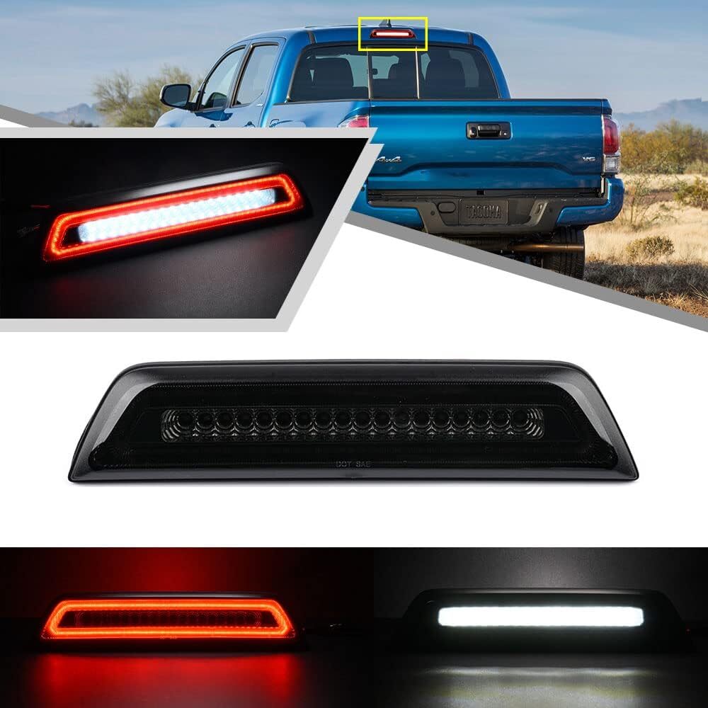 Smoked Lens F1 Style LED 3rd Brake Light for 2016-2022 Toyota Tacoma