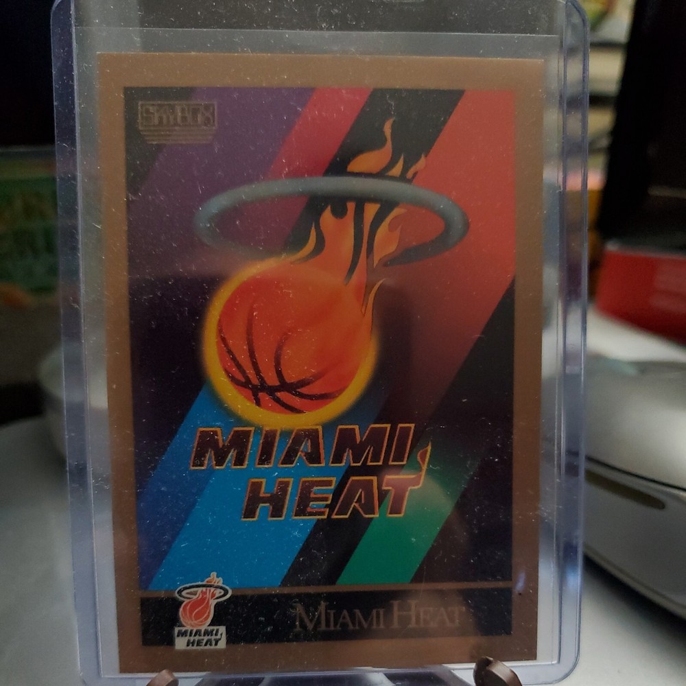 MIAMI HEAT Team Card Logo BASKETBALL CARD 90’s  Authentic Original Mint