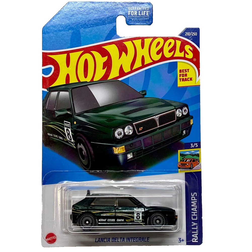 Hot Wheels Lancia Delta Integrale 210 250 Green HW Rally Champs 3 5 Track Toy Car