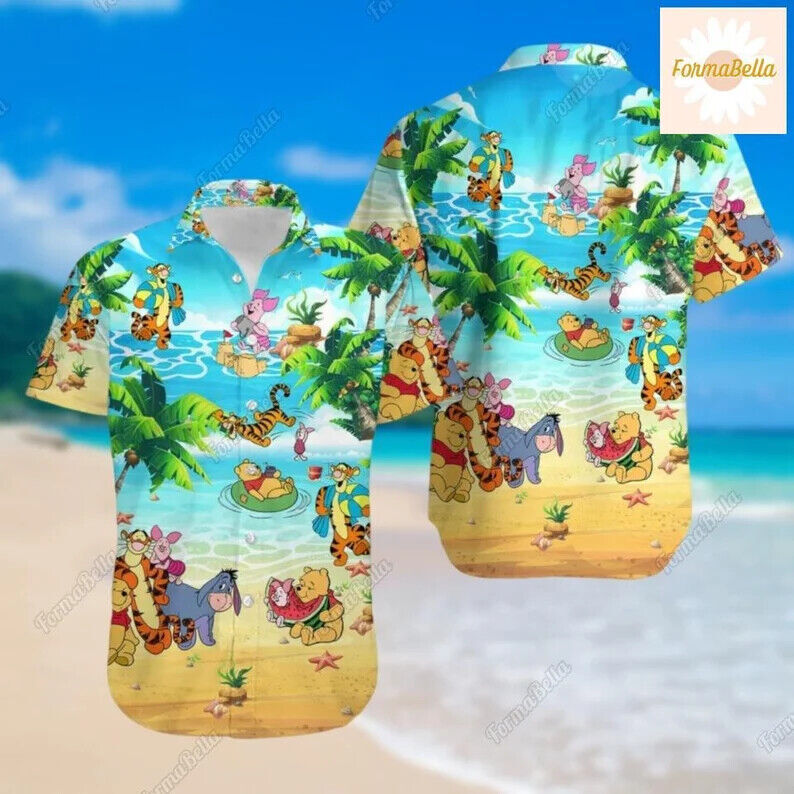 Winnie The Pooh 3D HAWAI SHIRT Mother Day Gift All Over Print Best Price Us Size