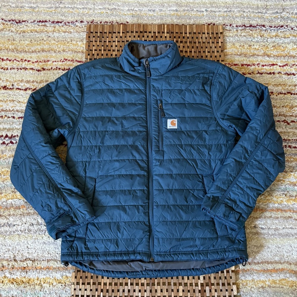 Carhartt Rain Defender Ultralight Puffer Jacket Blue Men's Size Medium M