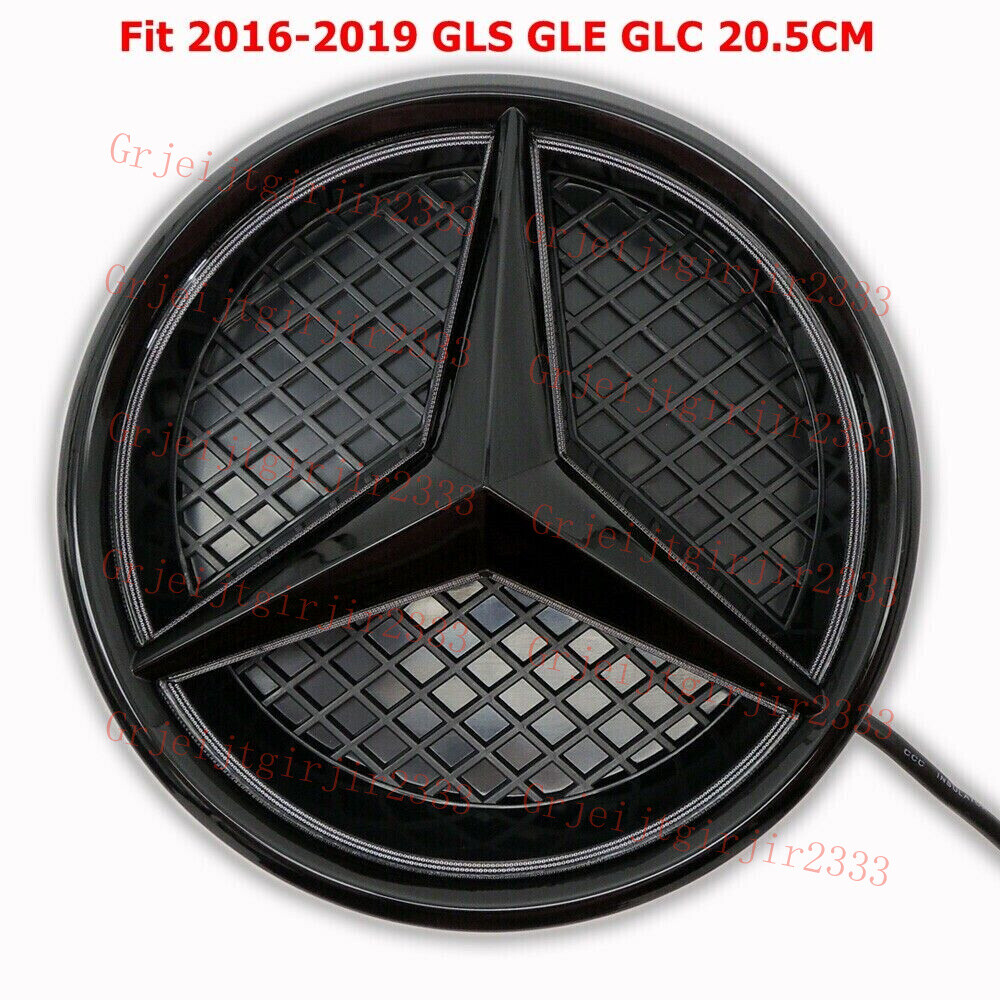 Black Car LED Light For GLC GLE GLS Front Grille Star Emblem Badge 2015-2019