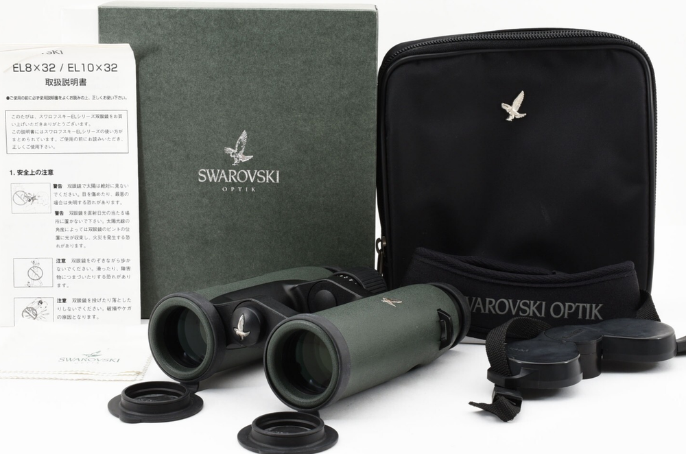 Christmas GIFT SALE RARE [Almost UNUSED] Swarovski EL 8x32 8.0° Binoculars Green-image