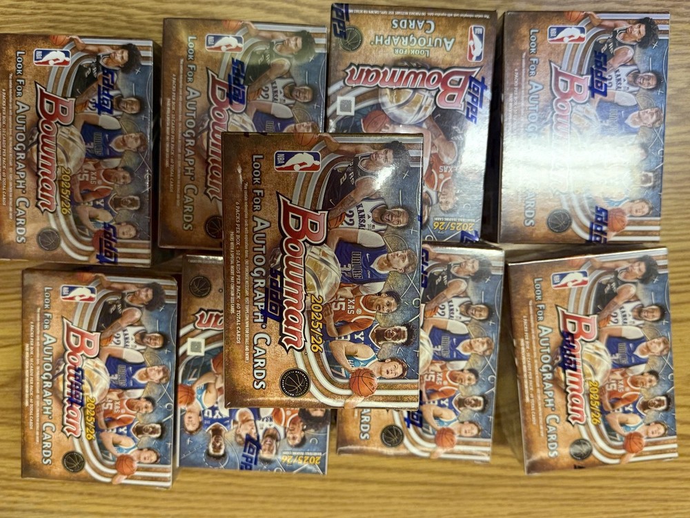 2025 TOPPS Bowman Basketball LOT of 9