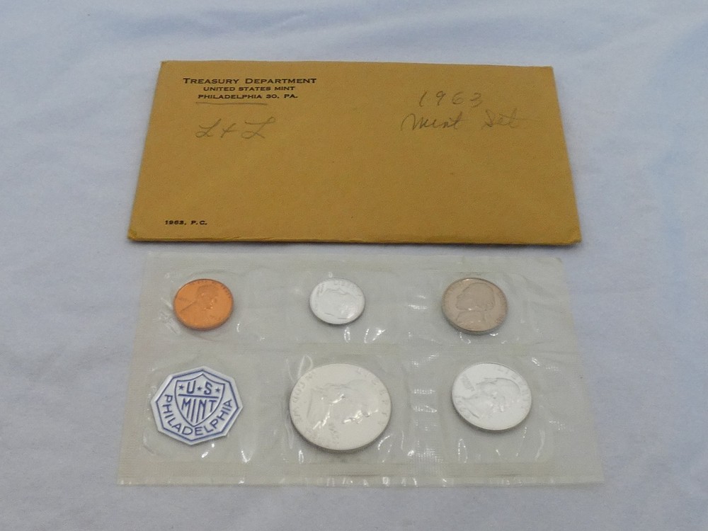 1963 U.S. 5 Coin Silver Proof Set U-6