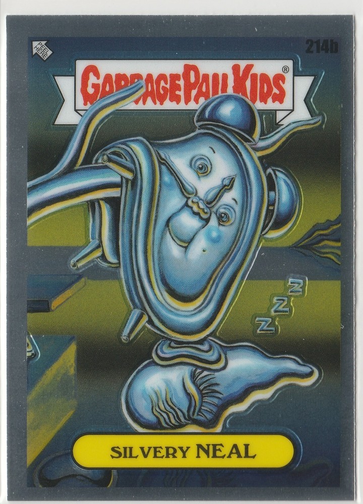 2022 GPK Chrome Series 5 Silvery Neal #214b Garbage Pail Kids CS5 Card