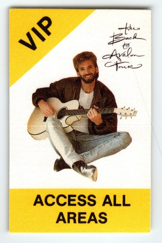 Kenny Loggins Backstage Pass 1988 Back to Avalon Tour Country Pop Rock Music