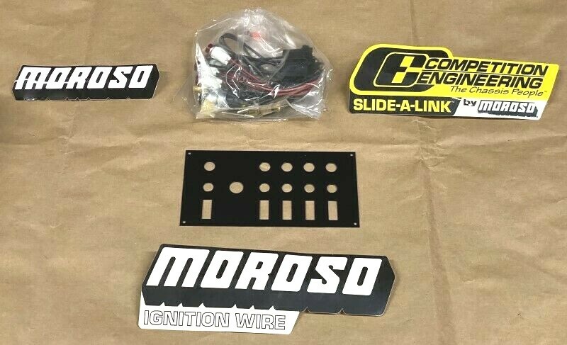Moroso 74131 Race / Track 5 Toggle Switch Dash Fuse Panel w/ Push to Start (NEW)