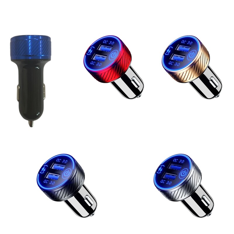 Dual USB Car Charger Fast Charging for iPhone 12/11/8 & Galaxy S21