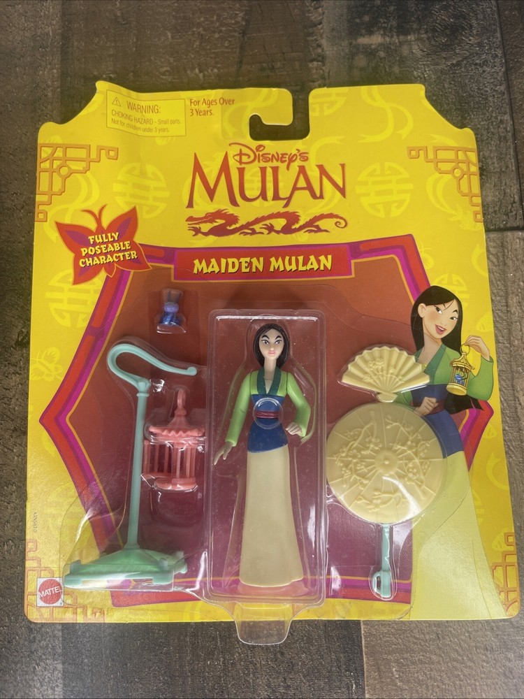 Vintage Rare 1997 Mattel Disney Mulan Carded Figure Maiden Mulan