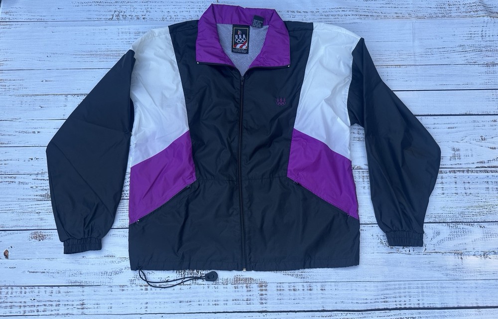 Vintage Team USA Olympic JC Penney Jacket Windbreaker Large Mens 90s Y2K