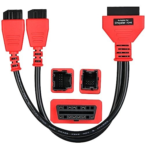 Autel Original OBD2 12+8 Adapter for Chrysler, OBD II Bypass Cable Gateway