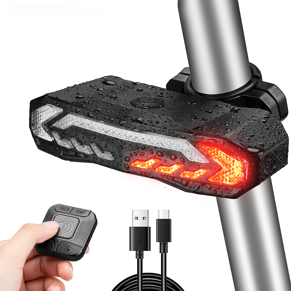 Bicycle Brake Taillight Blinker Wireless Remote Control Blinker Waterproof
