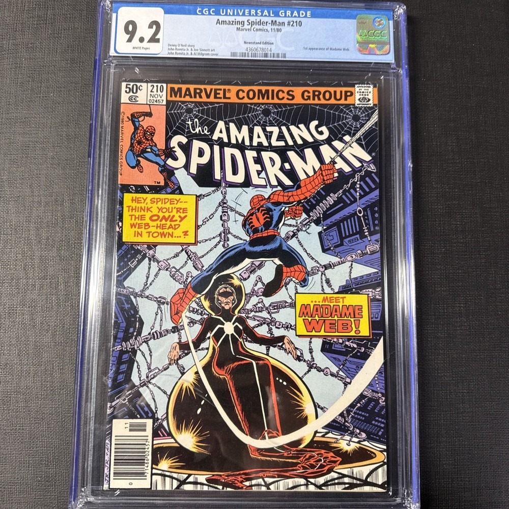 Amazing Spider-Man #210 - Marvel 1980 - CGC 9.2 - White Pages