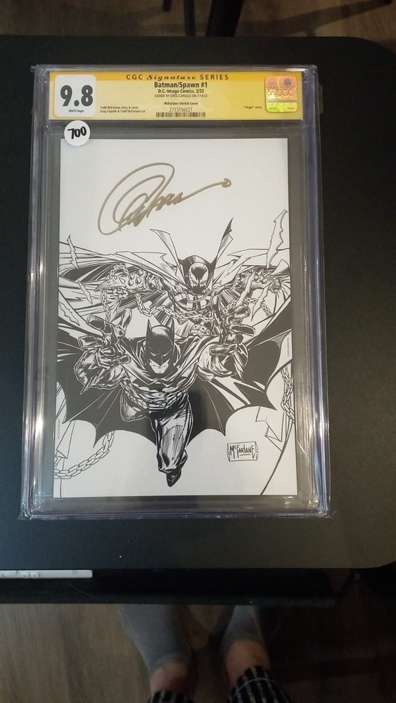 Batman Spawn #1 Sketch Variant Mc Farlane Signed Greg Capullo 2023 (CGC 9.8)