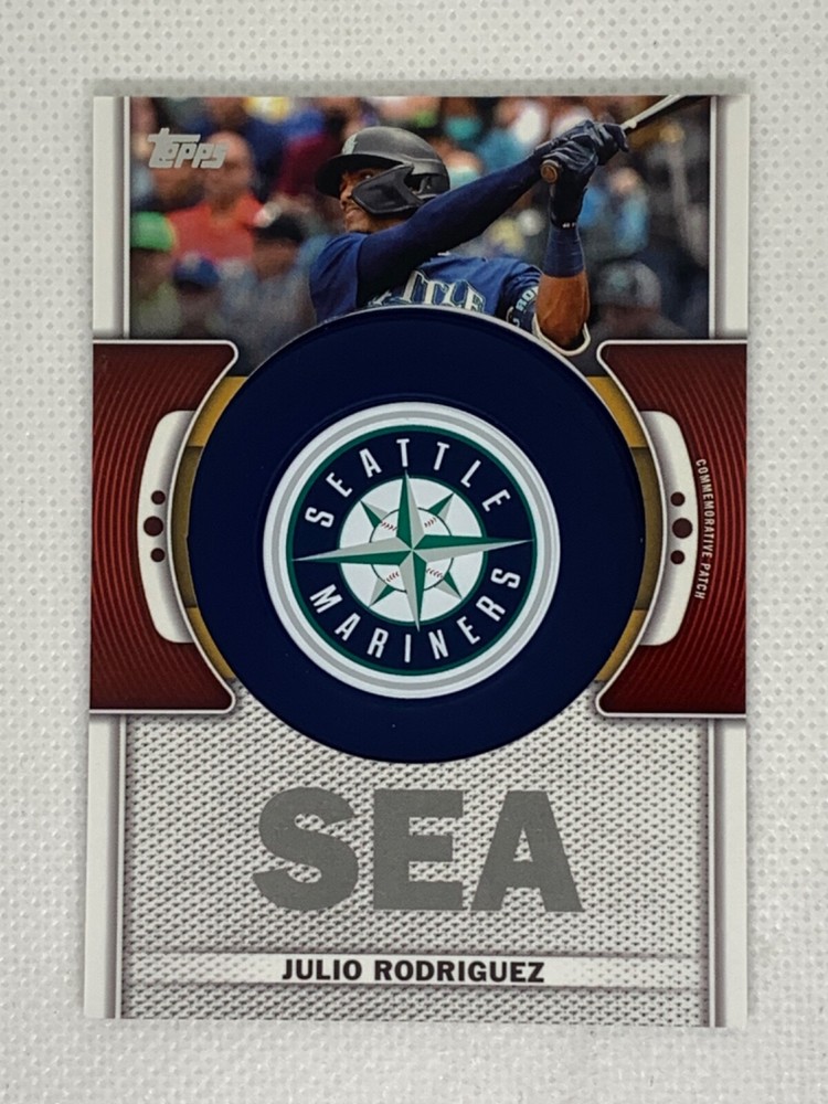 2023 Topps Series 1 - Team Logo Commemorative Patches #TLP-JR Julio Rodriguez