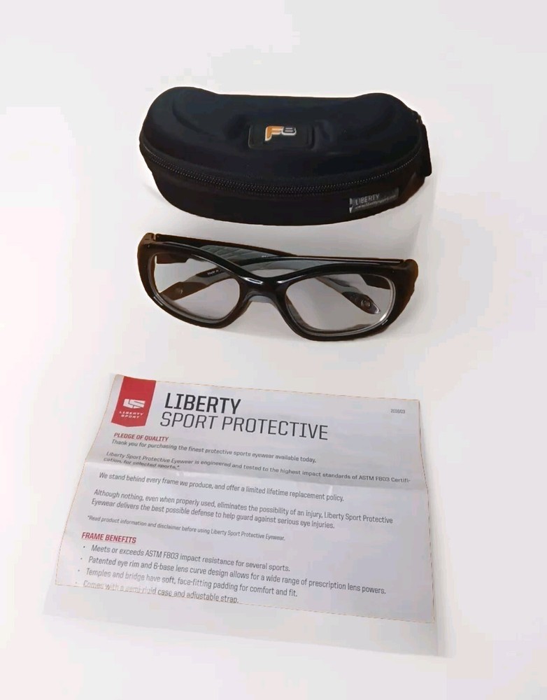 LIBERTY SPORT SLAM XL #210 BLACK 55-19-135  SPORTS FRAME GLASSES