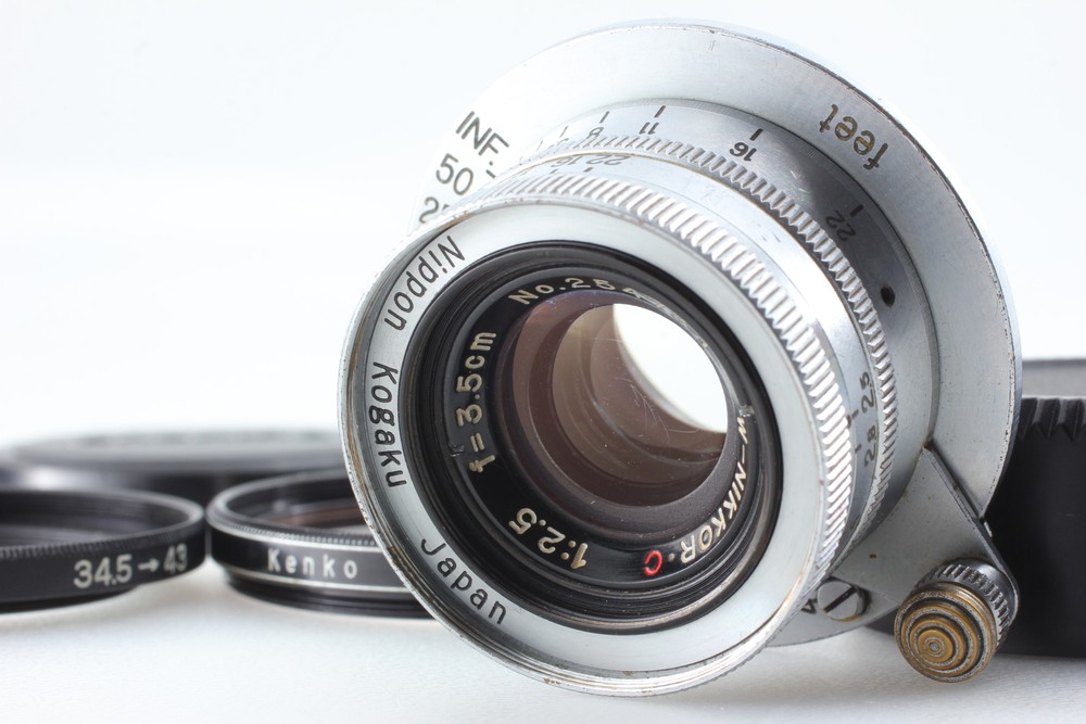 Mint Nikon W-Nikkor 35mm f2.5 L39 LTM Lens Japan Nippon Kogaku for Leica