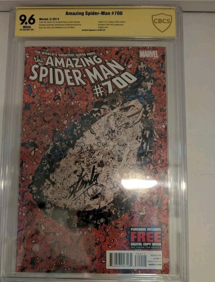 Spider-Man #700 CGC Graded Comic - Signed by Stan Lee - Marvel Key Issue