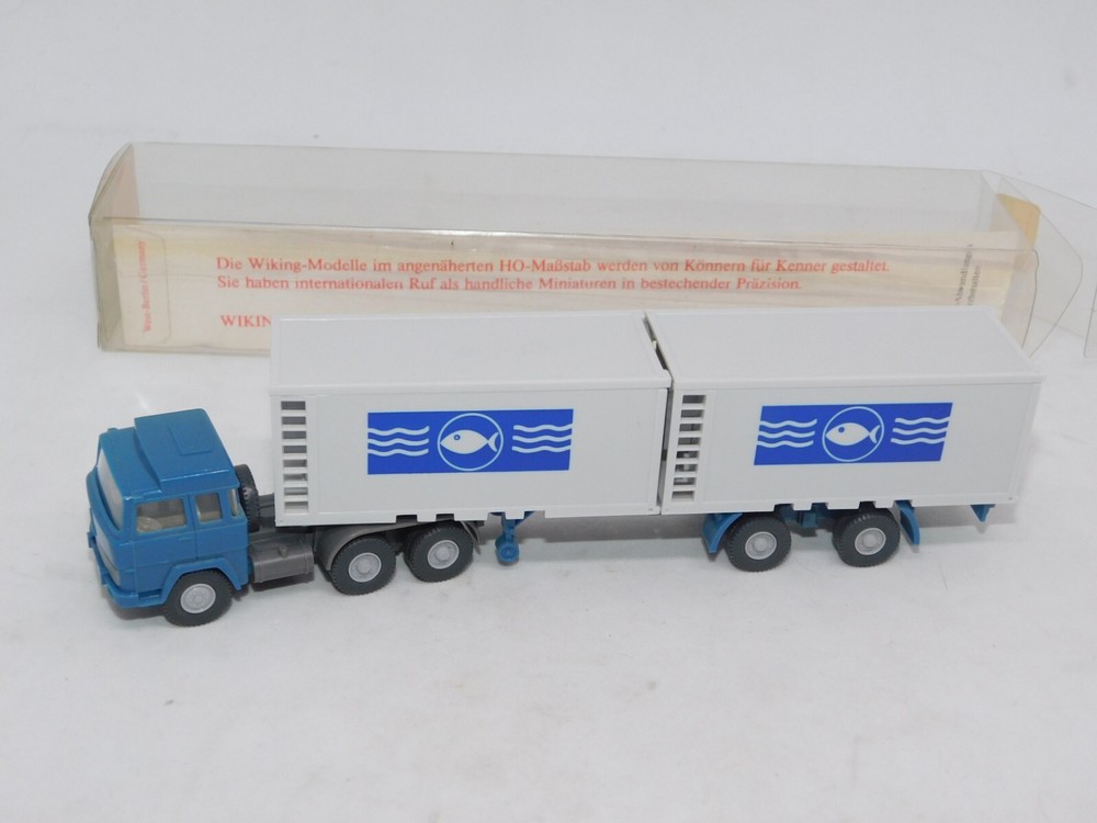 Wiking Old Truck Magirus 235 D Container Fish Symbol HO 1/87 TRUCK