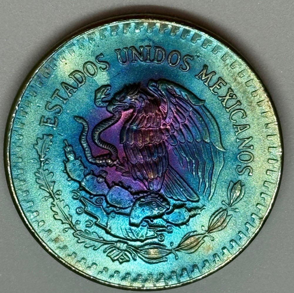 1984 Mexican Libertad Silver 1 Onza - Monster Natural Toner-Low Mint @ 1 Million