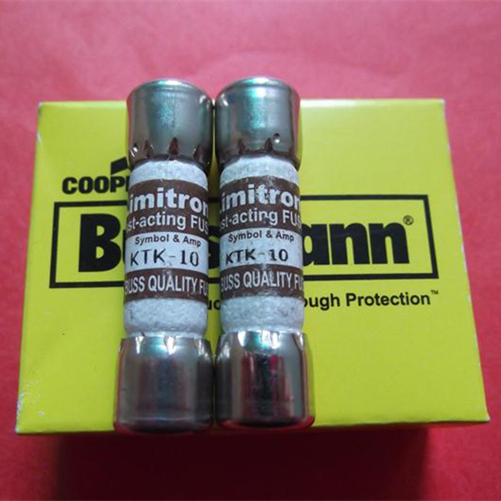 10pc new Bussmann KTK-10 10Amp Limitron Fast Acting Supplementary Fuse 600V