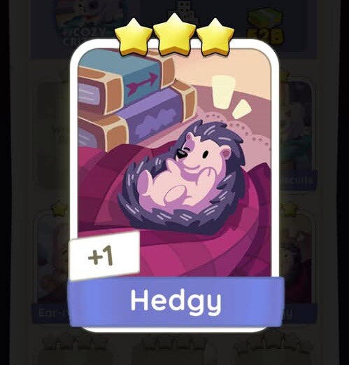 Hedgy - Monopoly Go - Sticker - 3Star⭐️