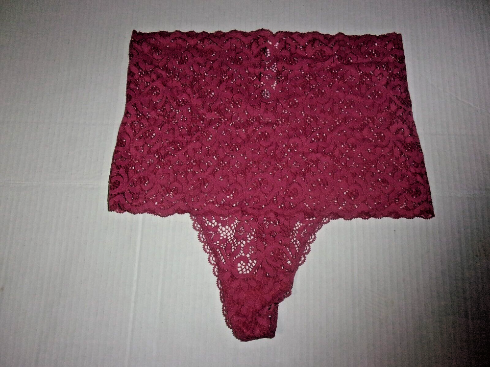 Victoria's Secret Mauve Lace High Waist Thong Small