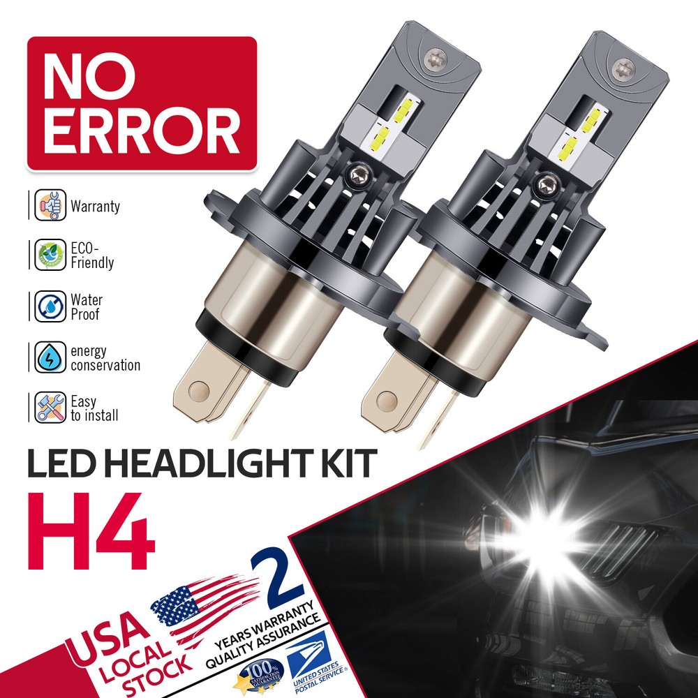 H4 9003 LED Headlight Kit Bulb High Low Beam 120W 40000LM For Ford Focus 00-2004