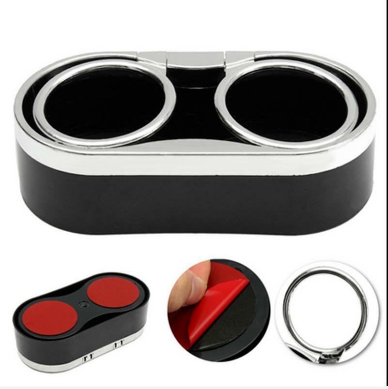 Universal Car Truck Console Dual Cup Mount Beverage Drink Bottle Holder Stand