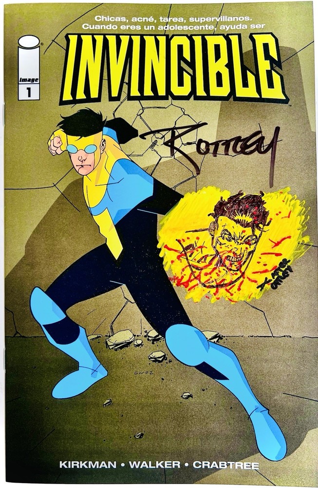Invincible #1 2024 Image SDCC Mexican Foil Signed By Ryan Ottley Remarqued NM+