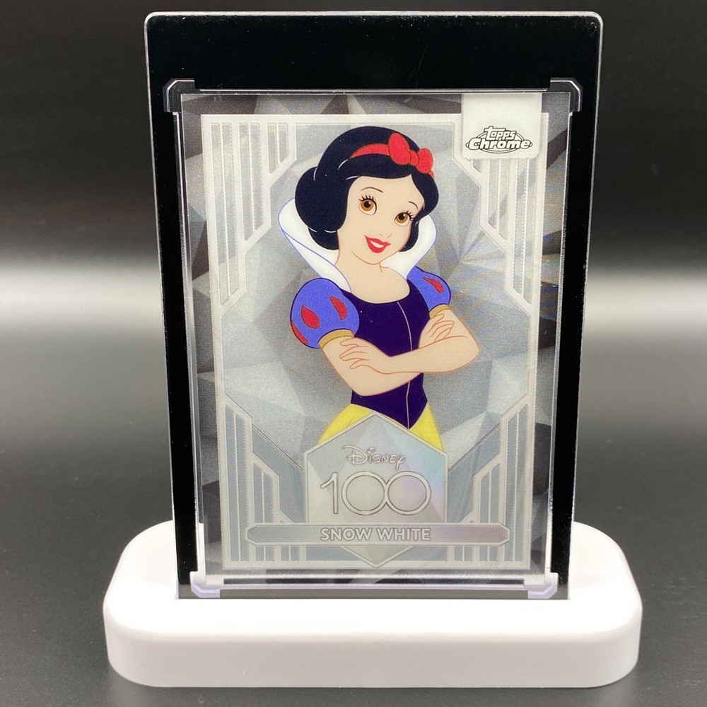Snow White Display Collectible Gift Disney 100 Topps Chrome Card Mickey Mouse