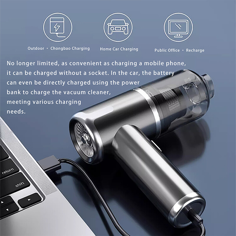 100W Cordless Handheld Vacuum 1500mA Portable for Car Home Wireless Cleaner