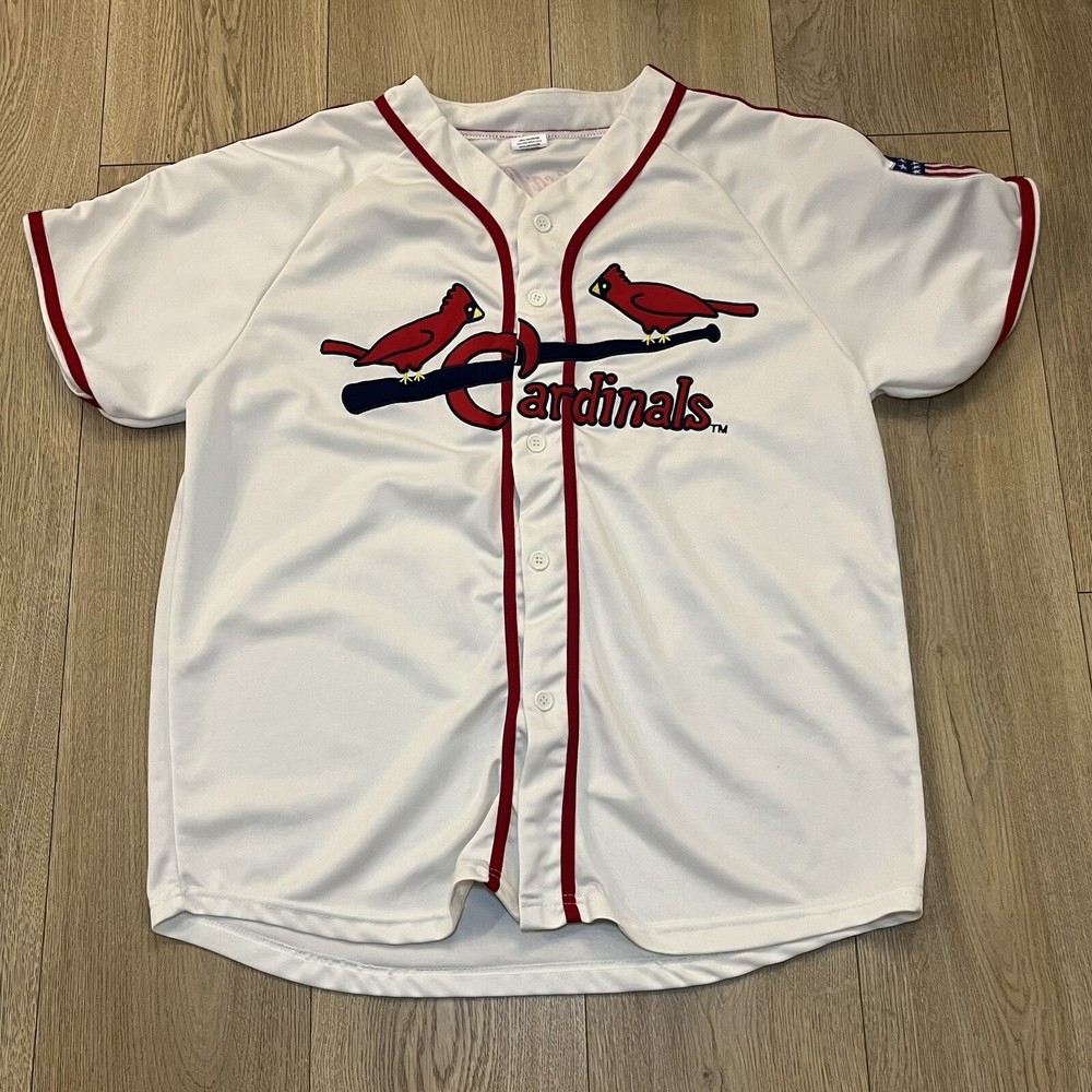 St. Louis Cardinals SGA OFF-White Jersey: FLAG PATCH: ADULT XL