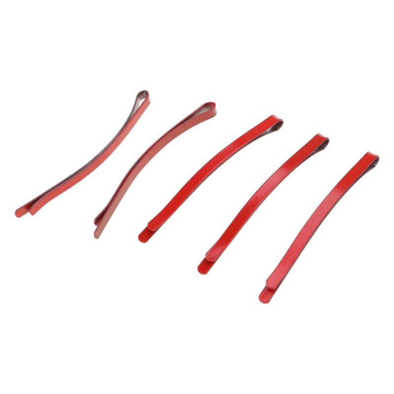 Punk Red Bobby Hair Pins Metal Non-Slip Cosplay Barrette Clip