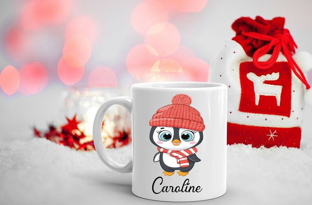 Personalized Christmas Mug Kids Hot Cocoa Mug Daughter Gift Christmas Mug Santa