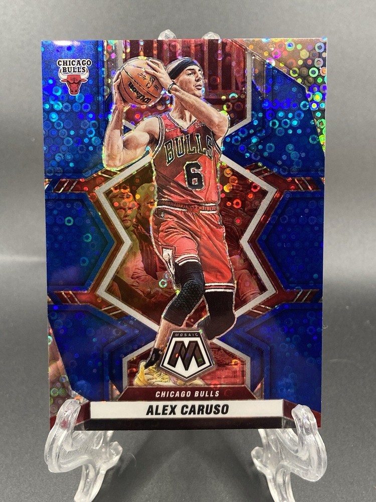 2021-22 Mosaic Alex Caruso #75 Fast Break Blue Mosaic /85 NBA Card