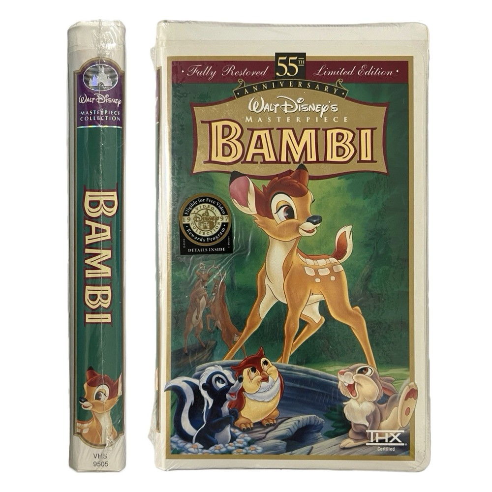 Bambi (VHS, 1942) 55th Anniversary Limited Edition - NEW SEALED