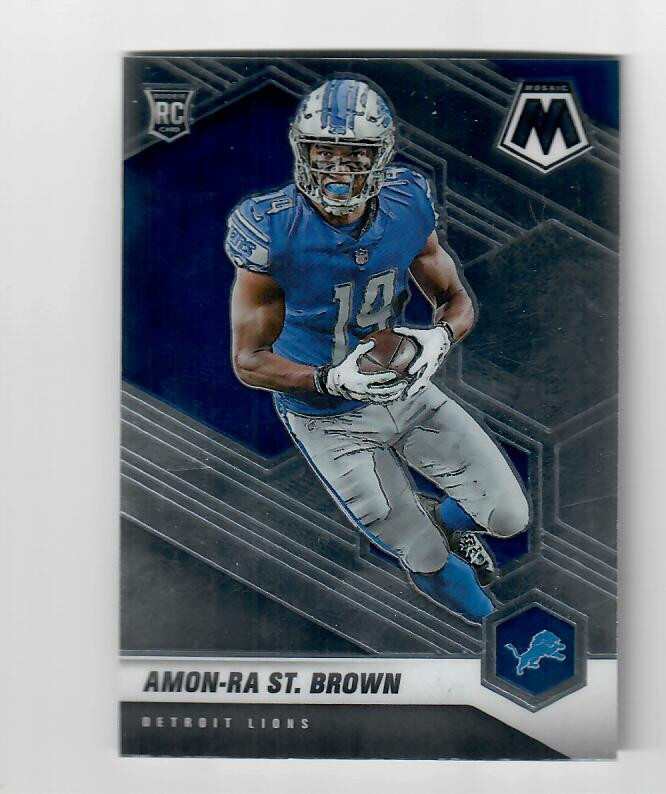 AMON-RA ST. BROWN 2021 PANINI MOSAIC ROOKIE RC #328 $20.00 DETROIT LIONS