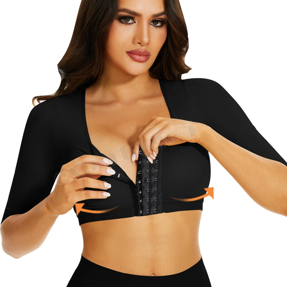 US Women Post-Surgery Arm Shaper Compression Sleeve Posture Corrector Shapewear