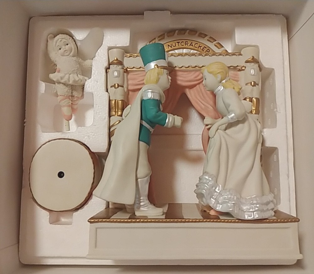 Vintage 2002 Snowbabies Dance Of The Sugar Plum Fairy Music Box Set