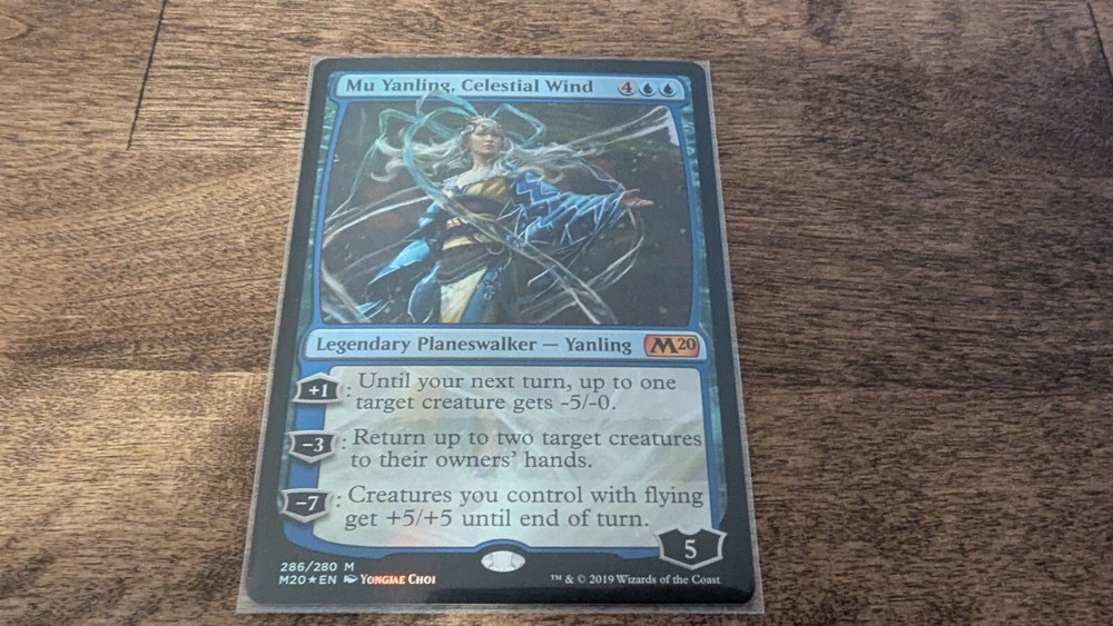Mu Yanling, Celestial Wind - #286-MTG-Core Set 2020 (M20)- FOIL Mythic-LP