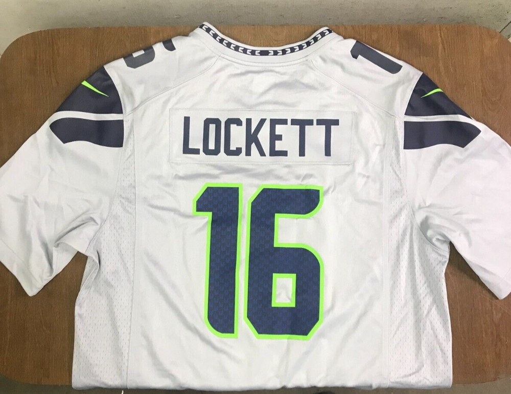 Official Nike NFL On Field Tyler Lockett Seattle Seahawks #16 Jersey Men's XL