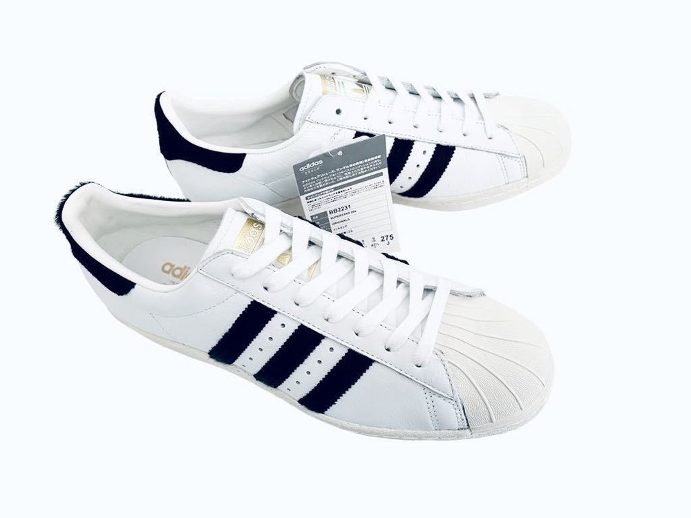 Rare   16 years adidas SUPER STAR 80S WHITE BLACK PONY Superstar 80s Leathe