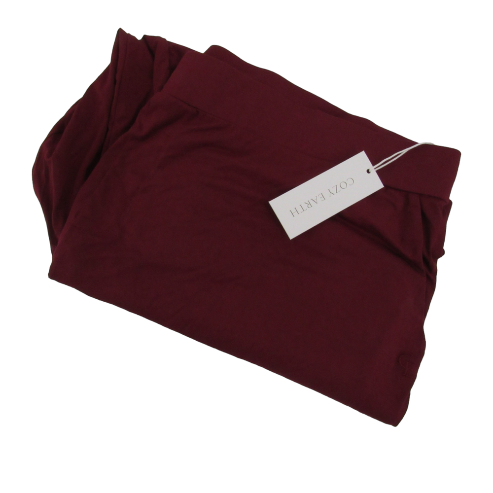 Cozy Earth Bamboo Jogger Pants for Men XXXL Burgundy Soft Elastic Waist Lounge Wear