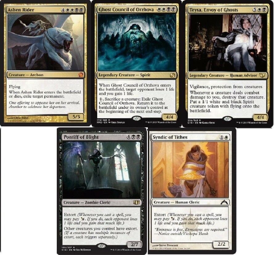 Orzhov Extortion Deck Featuring Ashen Rider & Teysa - MTG 60 Cards