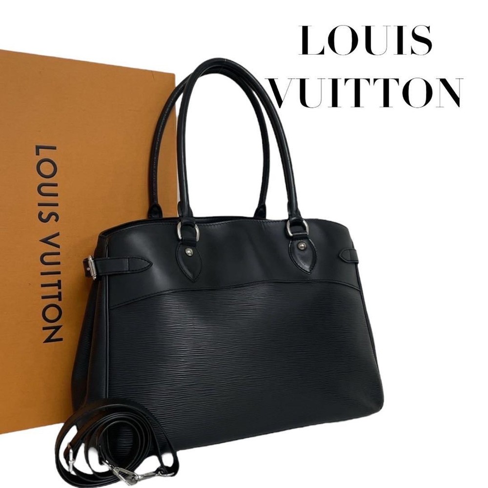 Louis Vuitton Epi Passy GM Black Tote Bag Authentic 2-Way Excellent Condition