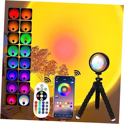 Sunset Lamp Projector with Remote for Bedroom Mood Lighting