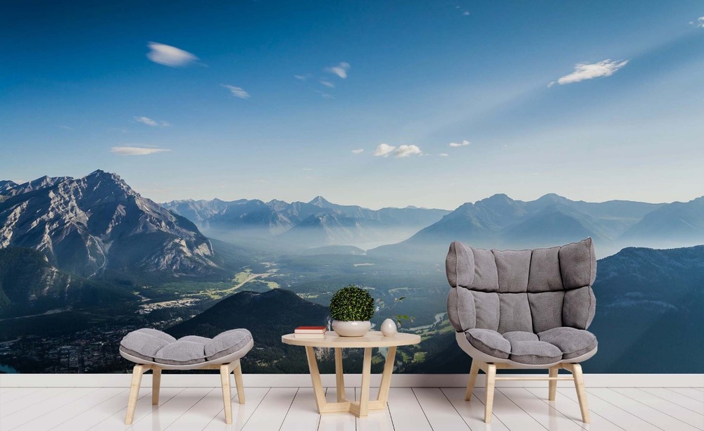 3D Sky Mountain Landscape Wall Murals Wallpaper Murals Wall Sticker