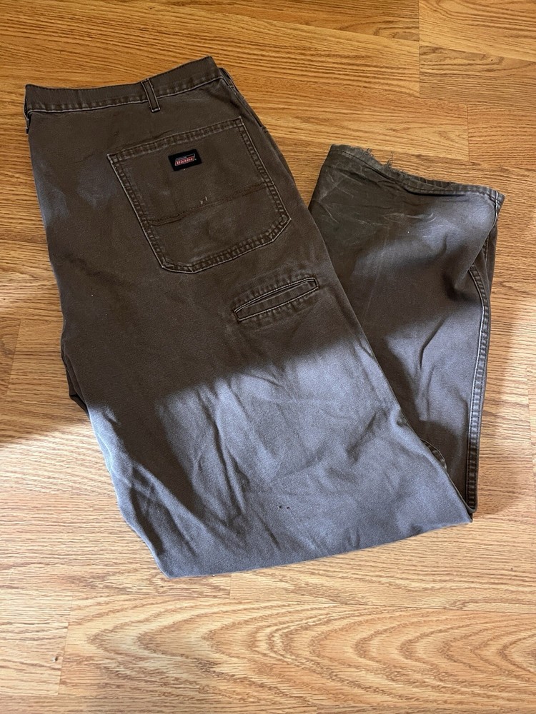 Dickies Pants Men’s 42x32 Chocolate Brown Canvas Work Pants